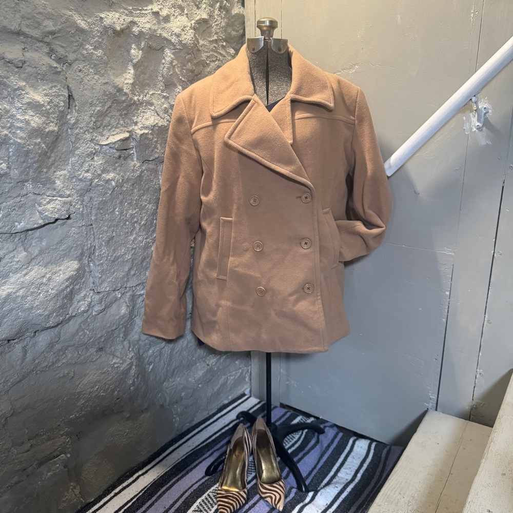 Camel Colored Double Breasted Wool Covington Xl (… - image 1